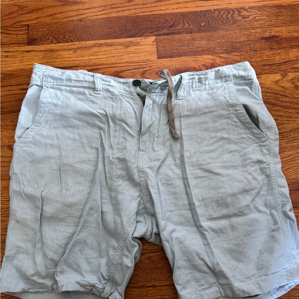 Lucky Brand Light Blue Linen Shorts 7 33